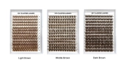 Wholesale Private Label Brown Lash Clusters